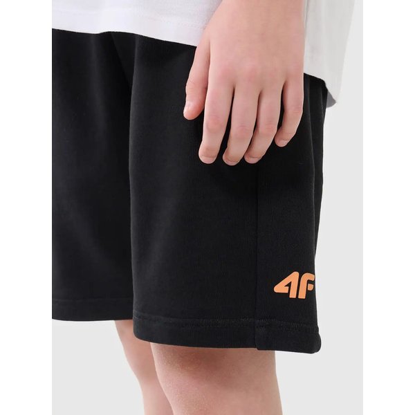 Spodenki chłopięce TSHOM600 4F - głęboka czerń