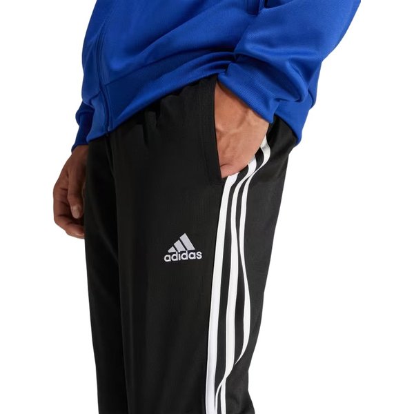 Dres męski Sportswear 3-Stripes Doubleknit Adidas - niebiesko-czarny