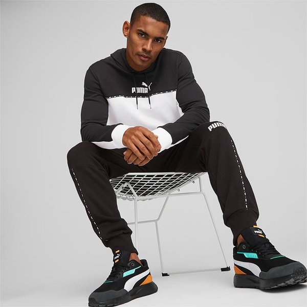 Bluza męska Ess BlockxTape Hoodie Puma - black