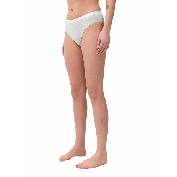 Majtki damskie 4FWSS24UPTSF017 2 pary 4F - chłodny jasny szary melanż
