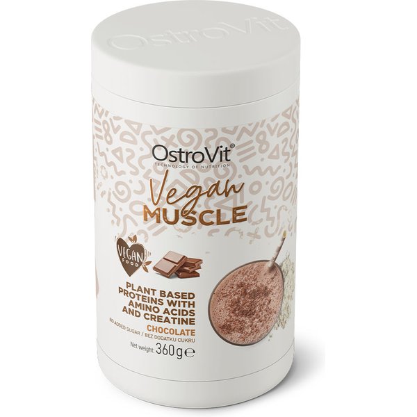 Odżywka białkowa Vegan Muscle 360g Chocolate OstroVit WYPRZEDAŻ