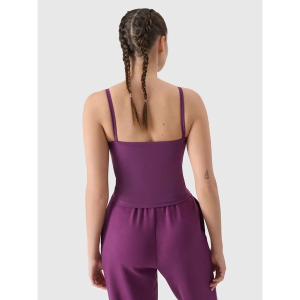 Top damski TSLEF127 4F - ciemny fiolet