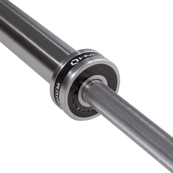 Gryf olimpijski prosty GO685 220cm 50mm z zaciskami ZG1000R HMS