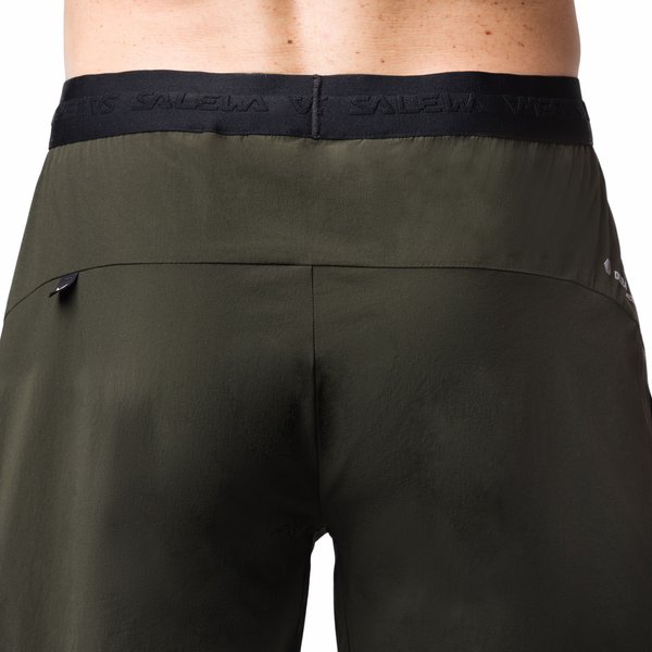 Spodenki trekkingowe męskie Puez 4 Salewa - dark olive