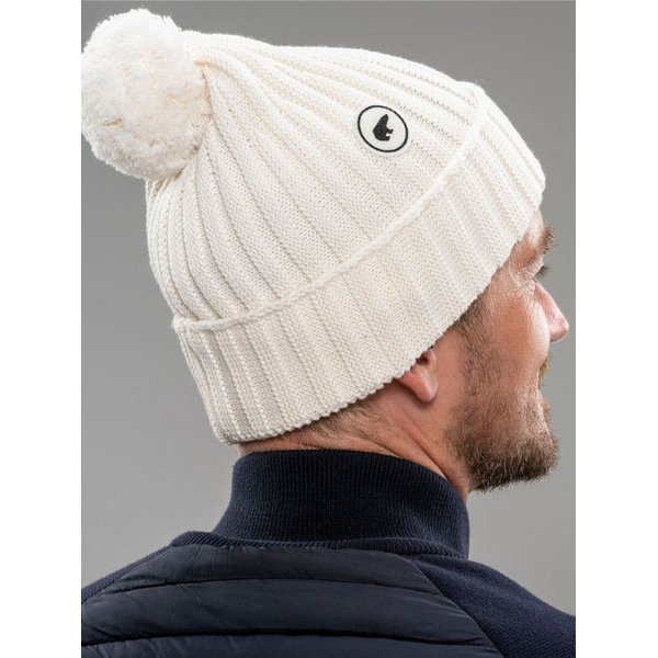 Czapka Trony OS Pompon MÜ Eisbar - grey white