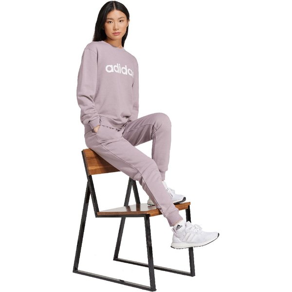 Bluza damska Essentials Linear French Terry Adidas - różowa