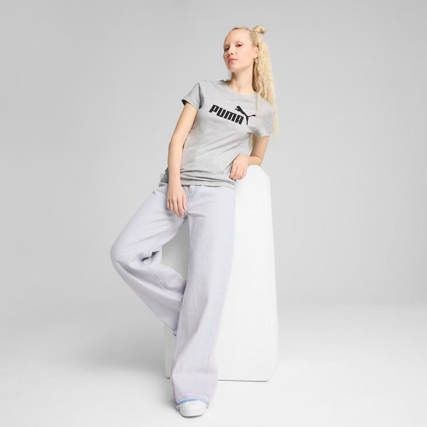 Koszulka damska Ess No.1 Tee Puma - Light Gray Heather