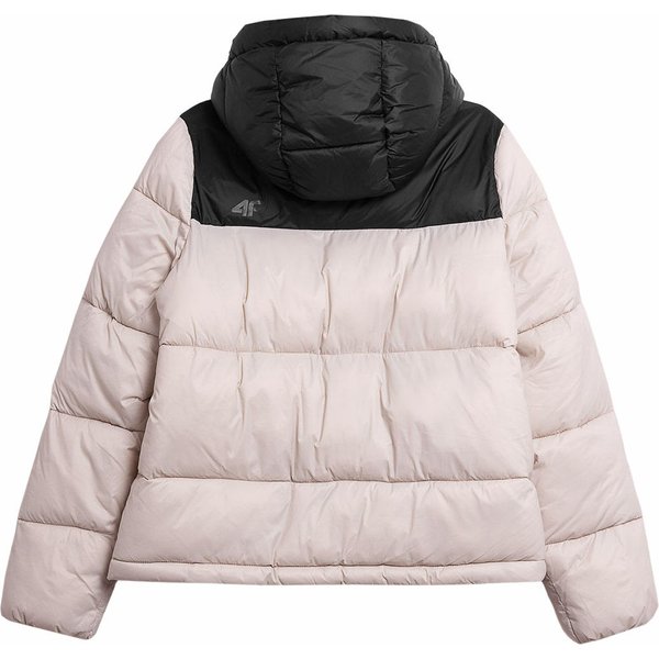 Kurtka puchowa damska 4FAW23TDJAF230 4F - beż