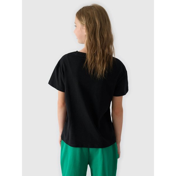 Koszulka dziewczęca TTSHF1546 4F - głęboka czerń