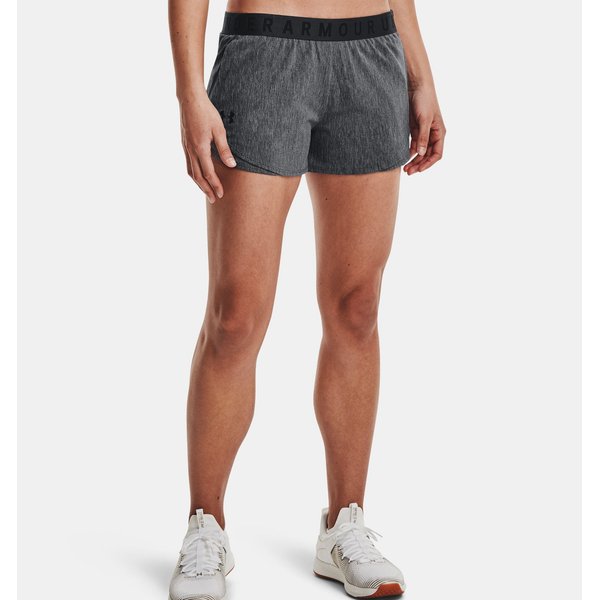Spodenki damskie Play Up 3.0 Twist Under Armour - szare/czarne