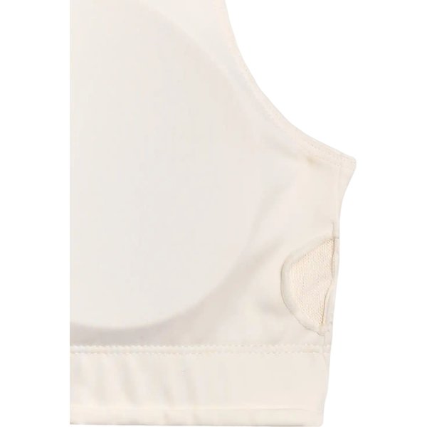 Biustonosz sportowy damski USBAF152 4F - złamana biel