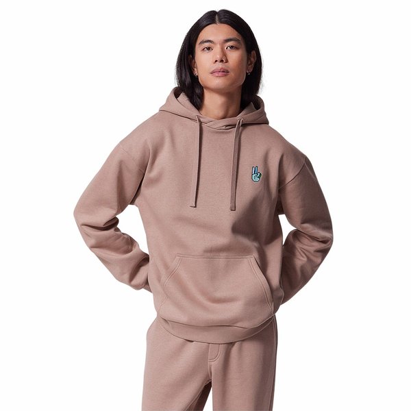 Bluza męska OTHWSS24TSWSM1165 Outhorn - jasny brąz