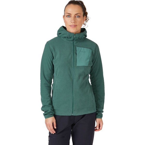 Polar damski Tecton Hoody Rab - Green Slate