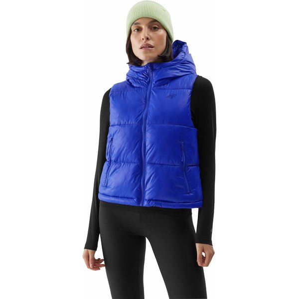 Kamizelka damska 4FAW23TVESF073 4F - kobalt