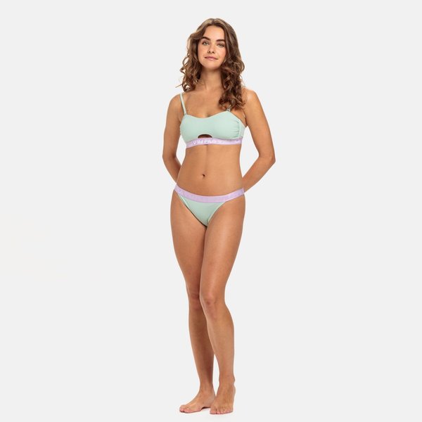 Strój kąpielowy damski Sanming Bandeau Bikini Fila - green / purple