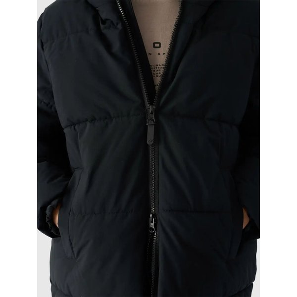 Płaszcz puchowy chłopięcy TDJAM464 4F - głęboka czerń