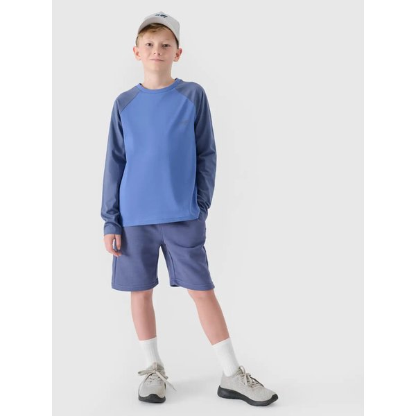 Longsleeve chłopięcy TLONM420 4F - jasny niebieski