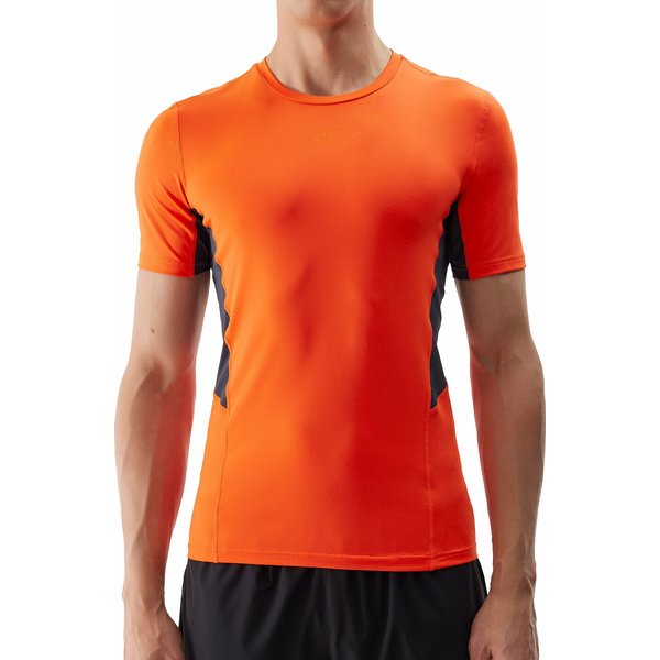 Koszulka męska 4FWSS24TFTSM600 4F - pomarańcz
