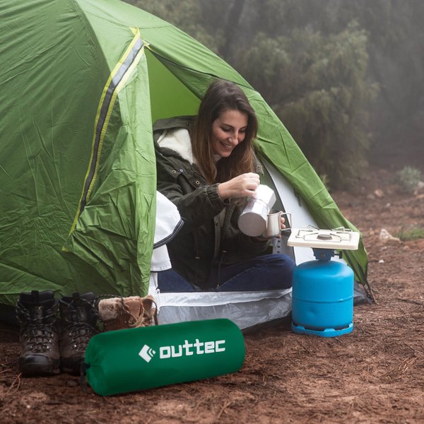 Mata samopompująca Travel 180x53cm Outtec - zielona