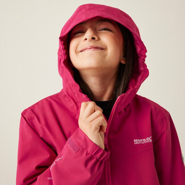 Kurtka juniorska Highton Padded Jkt V Regatta - deep pink/hot pink