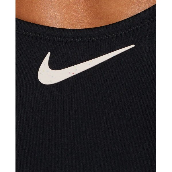 Strój kąpielowy damski Wild Keyhole Back Nike Swim - czarny