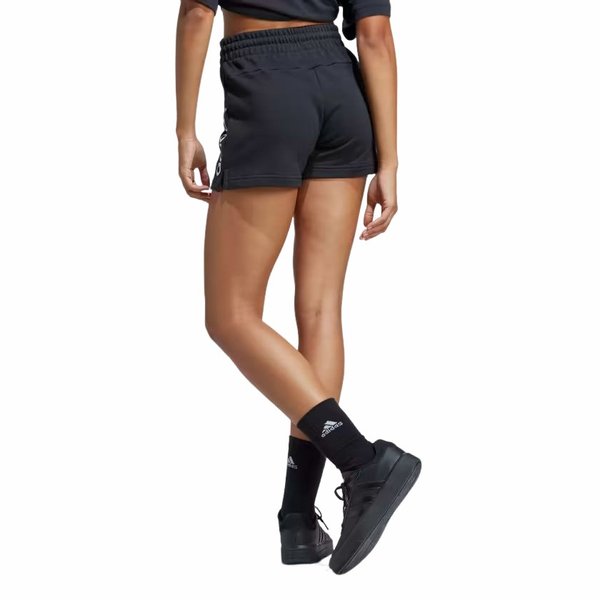 Spodenki damskie Essentials Linear French Terry Adidas - czarne
