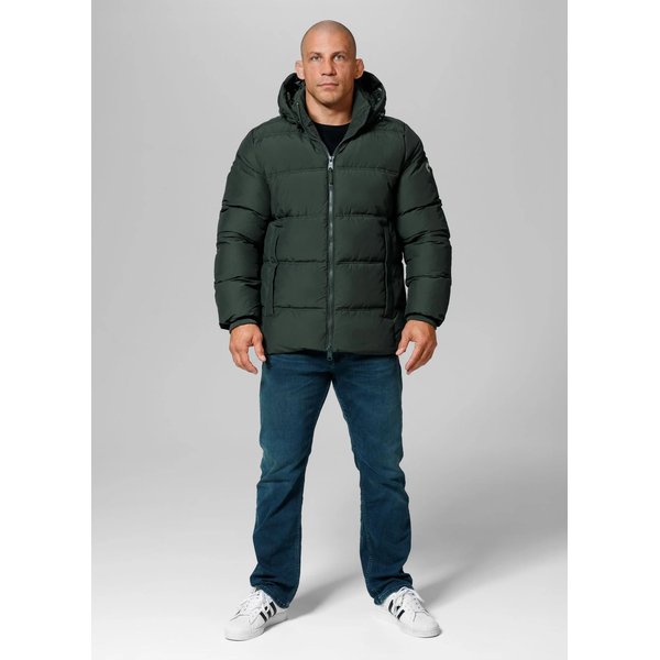 Kurtka męska Duncan Quilted Hooded Jacket Pitbull West Coast - Dark Olive