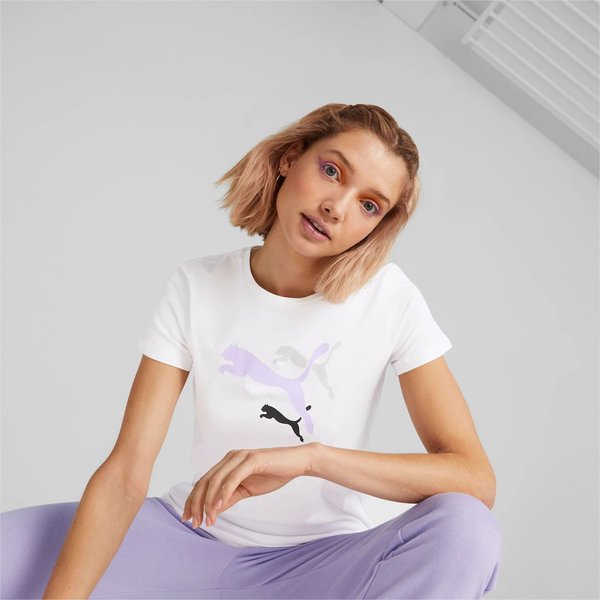Koszulka damska ESS+ LOGO Power Tee Puma - białą