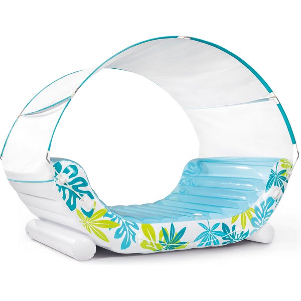 Pływająca wyspa z daszkiem Tropical Intex