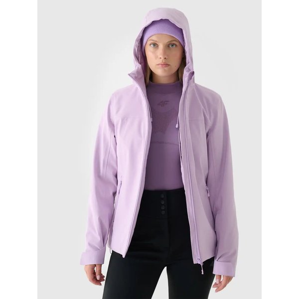 Kurtka narciarska damska TTJAF572 4F - jasny fiolet