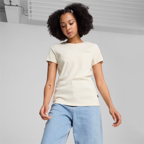 Koszulka damska Ess Elevated Tee Puma - Alpine Snow