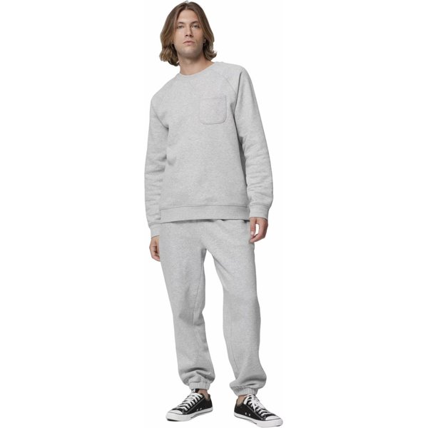 Bluza męska OTHAW23TSWSM680 Outhorn - ciepły jasny szary melanż