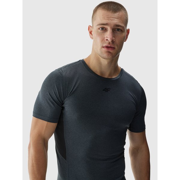 Koszulka męska TFTSM1004 4F - antracyt melanż