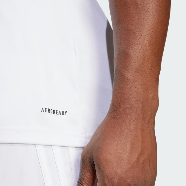 Koszulka męska Squadra 25 Adidas - white/white/black