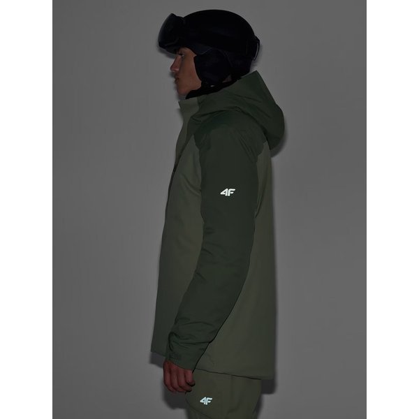Kurtka narciarska męska TTJAM575 4F - oliwkowy