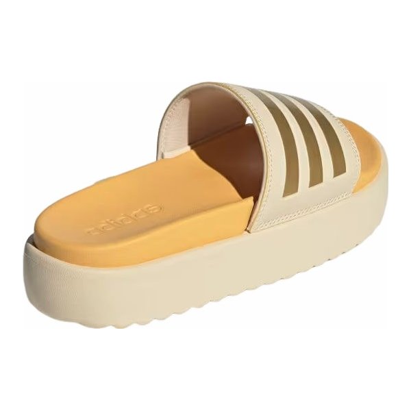 Klapki Adilette Platform Wm's Adidas - Crystal Sand / Gold Metallic / Semi Spark