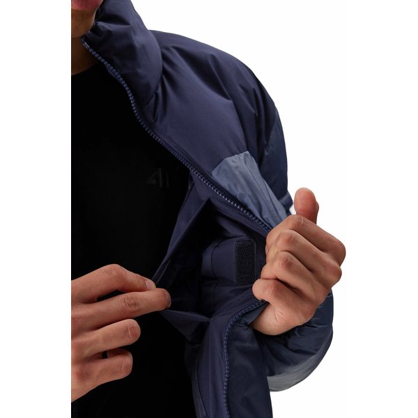 Kurtka puchowa męska 4FWAW23TDJAM348 4F - denim