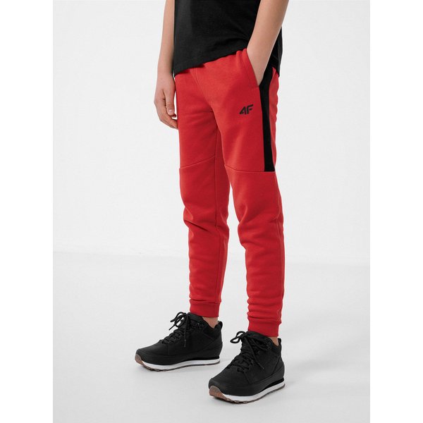 Spodnie chłopięce HJZ22 JSPMD003 4F - czerwone