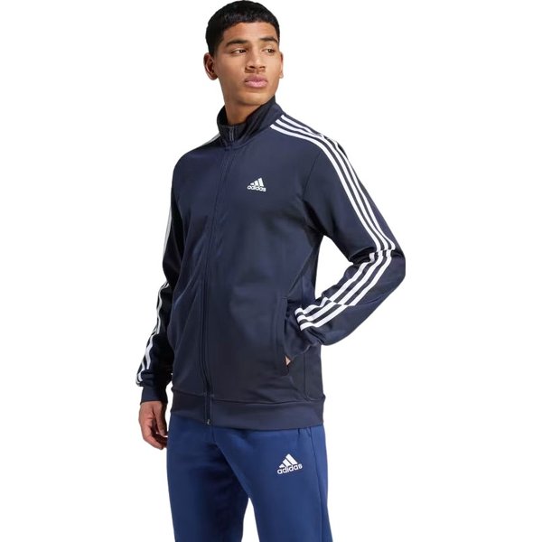 Bluza męska Primegreen Essentials Warm-Up 3-Stripes Adidas - Legend Ink/White