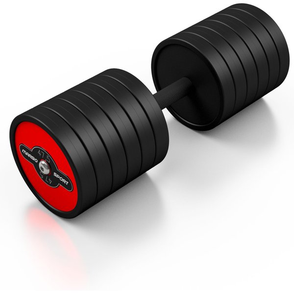 Hantla stalowa gumowana 47,5kg Marbo Sport