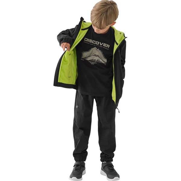 Softshell chłopięcy TSOFM269 4F - soczysta zieleń