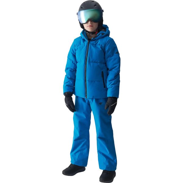 Kurtka narciarska juniorska TTJAM534 4F - niebieski