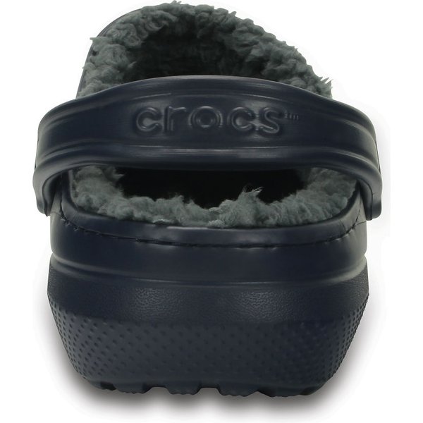 Chodaki Classic Fuzz-Lined Clog Crocs - navy/charcoal