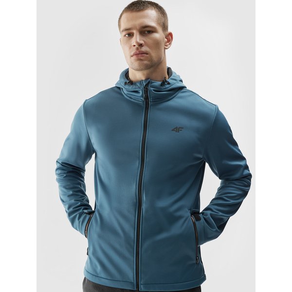 Softshell męski 4FAW23TSOFM156 4F - denim