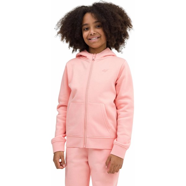 Bluza dziewczęca 4FJSS23TSWSF216 4F - pudrowy koral