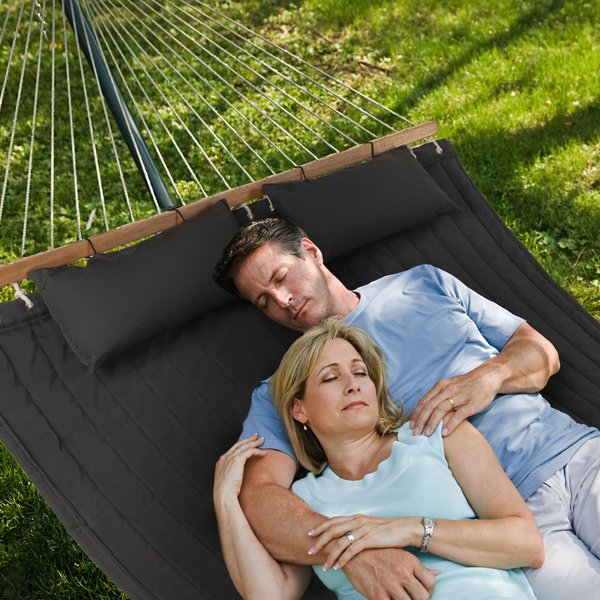 Hamak dwuosobowy Luxury Outtec - szary