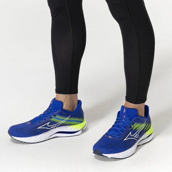 Buty do biegania Wave Inspire 21 Mizuno - Reflex Blue C/White/GreenGecko