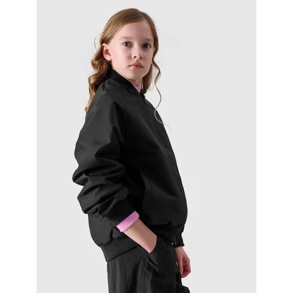 Kurtka dziewczęca TJACF184 4F - głęboka czerń
