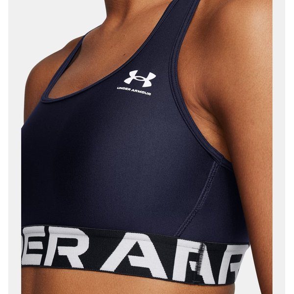Biustonosz sportowy damski HG Mid Branded Under Armour - Midnight Navy/White