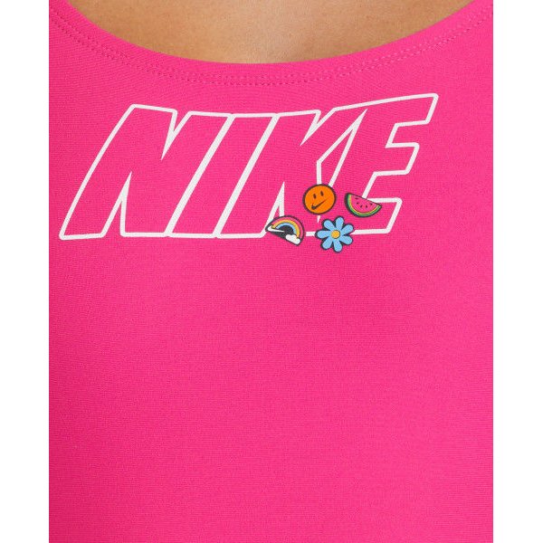 Strój kąpielowy damski Adjustable Crossback Nike Swim - różowy